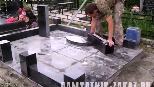 Профессиональная установка памятника на могилу