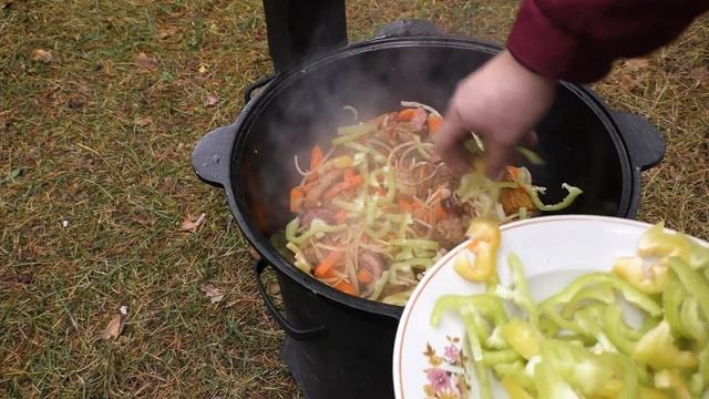 ✅ ПРОСТО И БЕЗУМНО ВКУСНО!!! ТУШЁНАЯ КАРТОШКА С МЯСОМ В КАЗАНЕ НА КОСТРЕ РЕЦЕПТЫ ИЗ КАРТОШКИ!