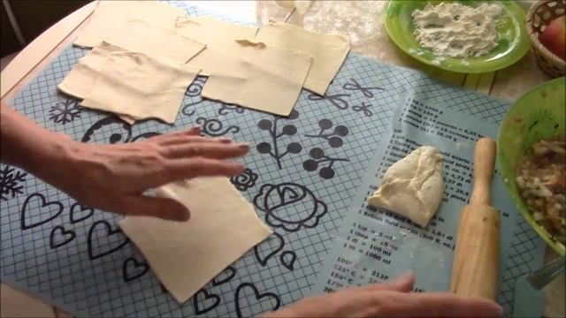 Вкусная самса из покупного слоеного теста