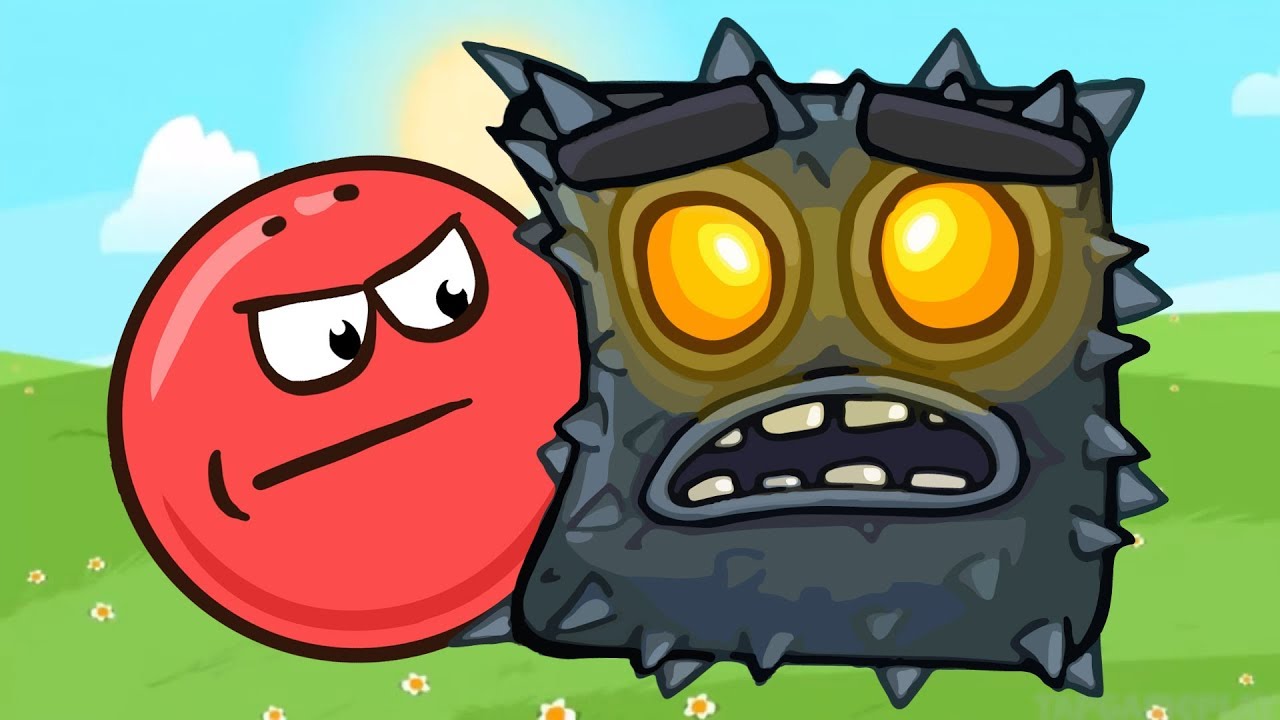 КРАСНЫЙ ШАР против Черного КВАДРАТА #10. Все БОССЫ. Мультик про Red Ball 4