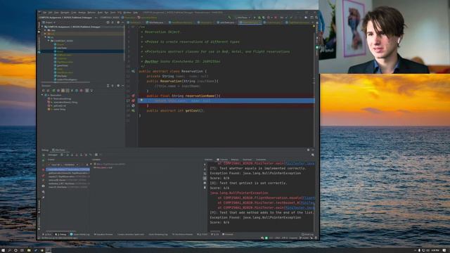 Debugger Example Past Assignment