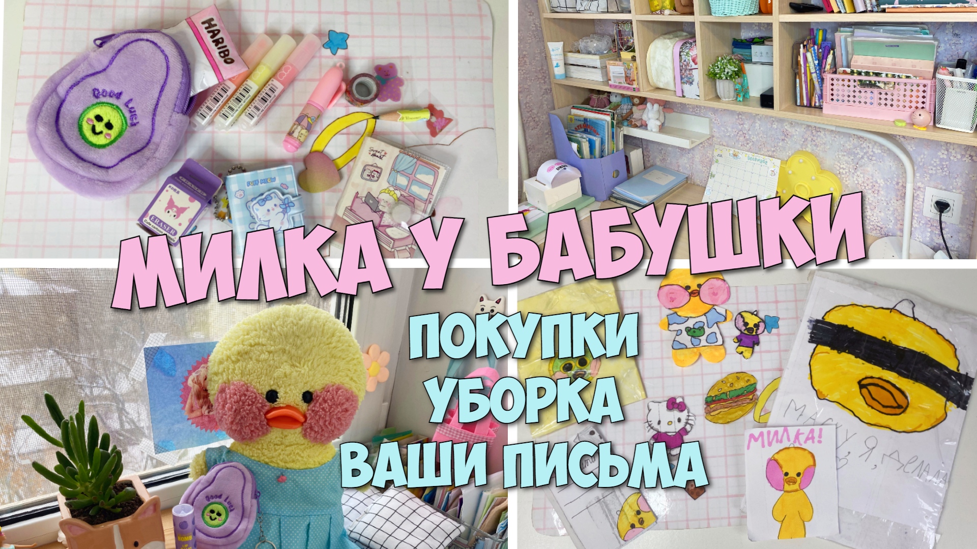В гостях у бабушки! Покупки, новая посылка, уборка.