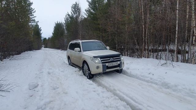 PAJERO 4 3.0 бензин и TLC 4.2 ДИЗЕЛЬ ПО МОКРОМУ СНЕГУ