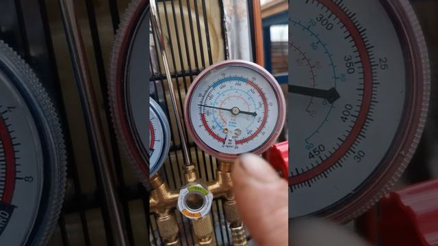 измерение давления нагнетания и температуры с фреоном 134