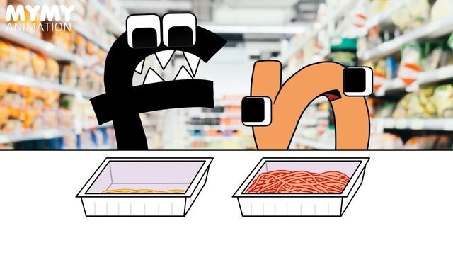 Convenience Store Food Mukbang VS Alphabet Lore COMPLETE EDITION! 6 | Alphabet Lore ANIMATION | ASM
