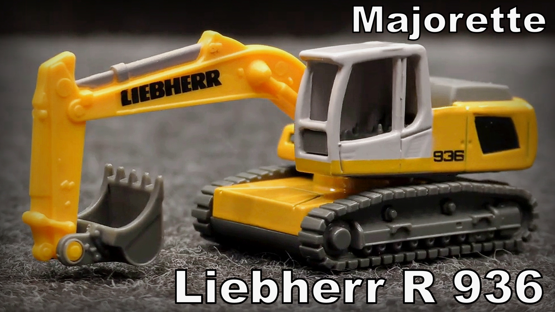 Маленькая копия настоящего экскаватора Liebherr R 936 / Majorette / Строительная техника
