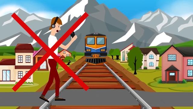 Запоминаем правила безопасности при переходе через железную дорогу