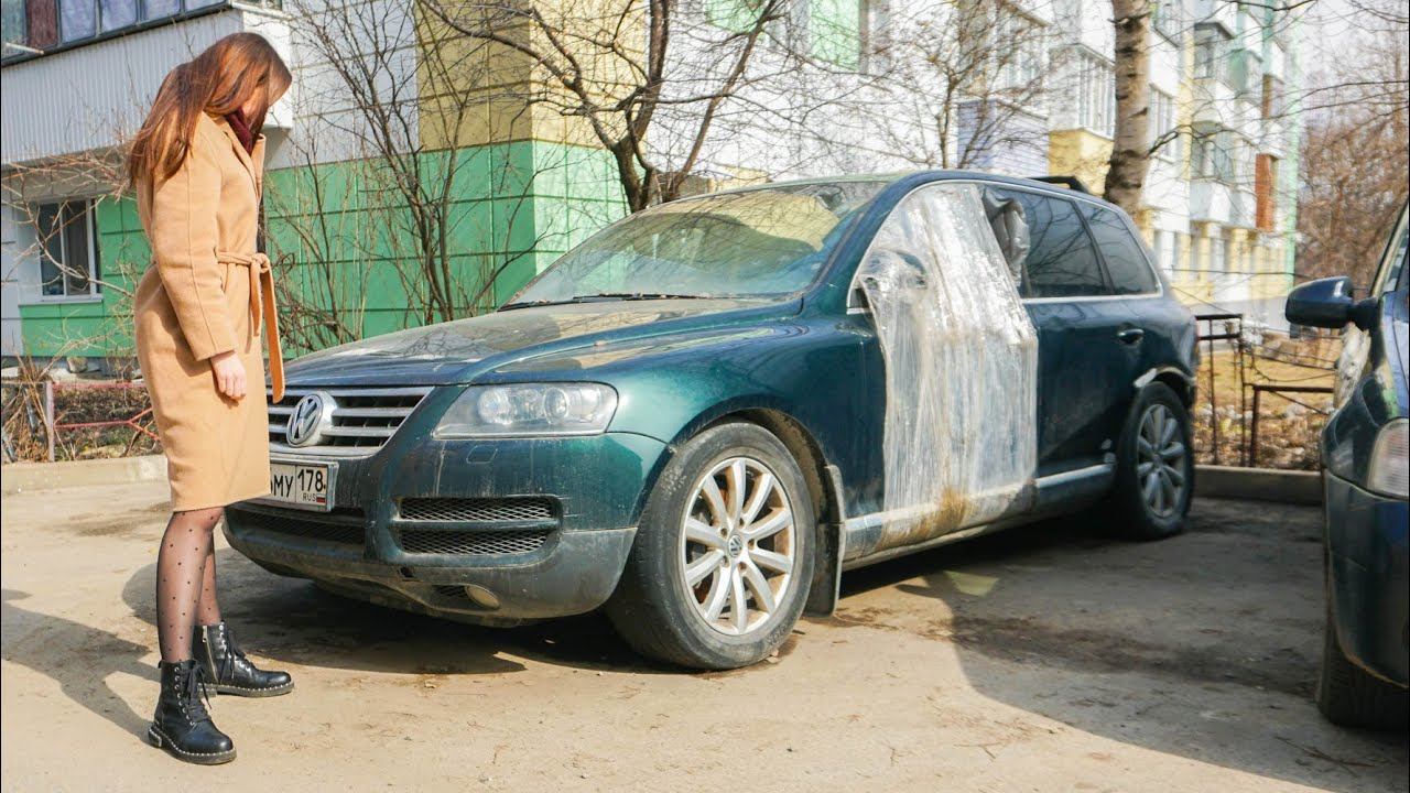 Нашли брошенный Туарег , А В НЕМ.... / Тачка за 300 т.р.
