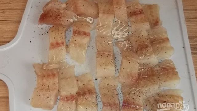 Жареное филе минтая