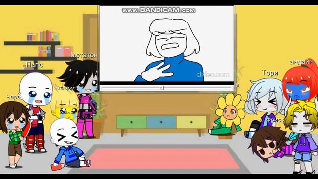 ВЕСЬ Undertale ЗА 8 МИНУТ АНИМАЦИЯ - реакция Undertale №2