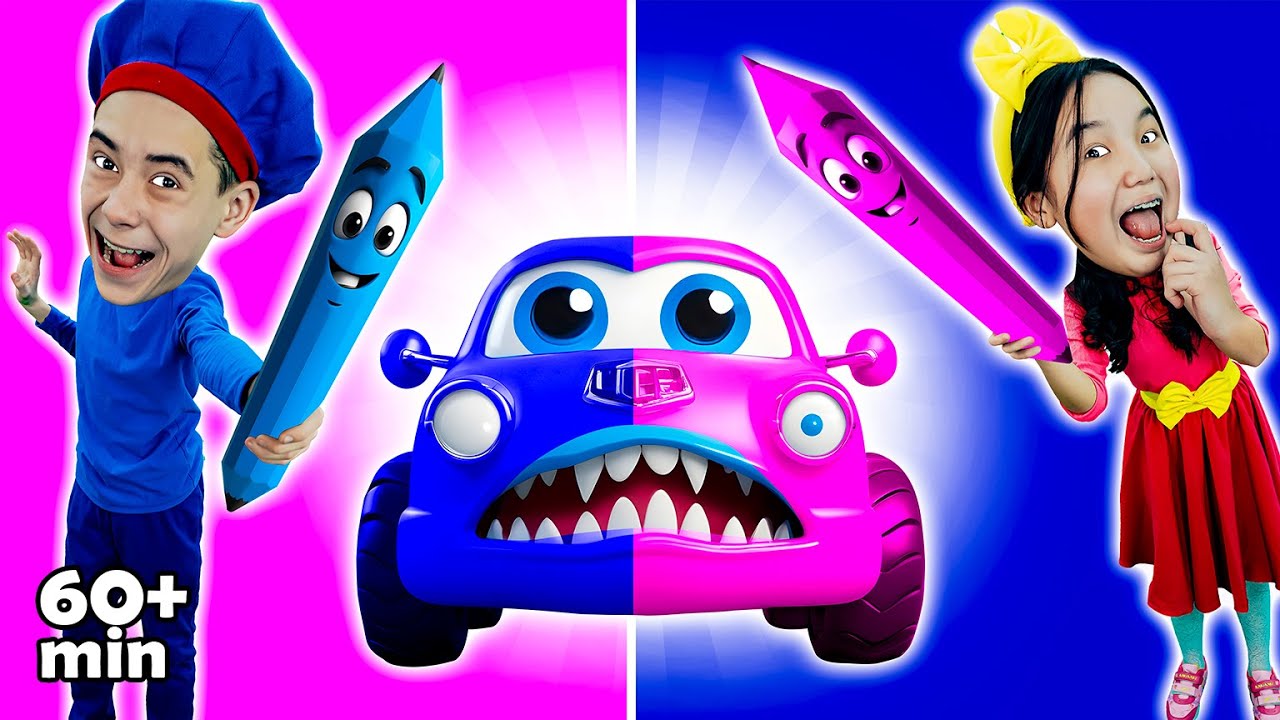 Песня Pink & Blue Colors | Какой цвет ваш любимый? | Tutti Frutti Destry Rhymes & Kids Songs