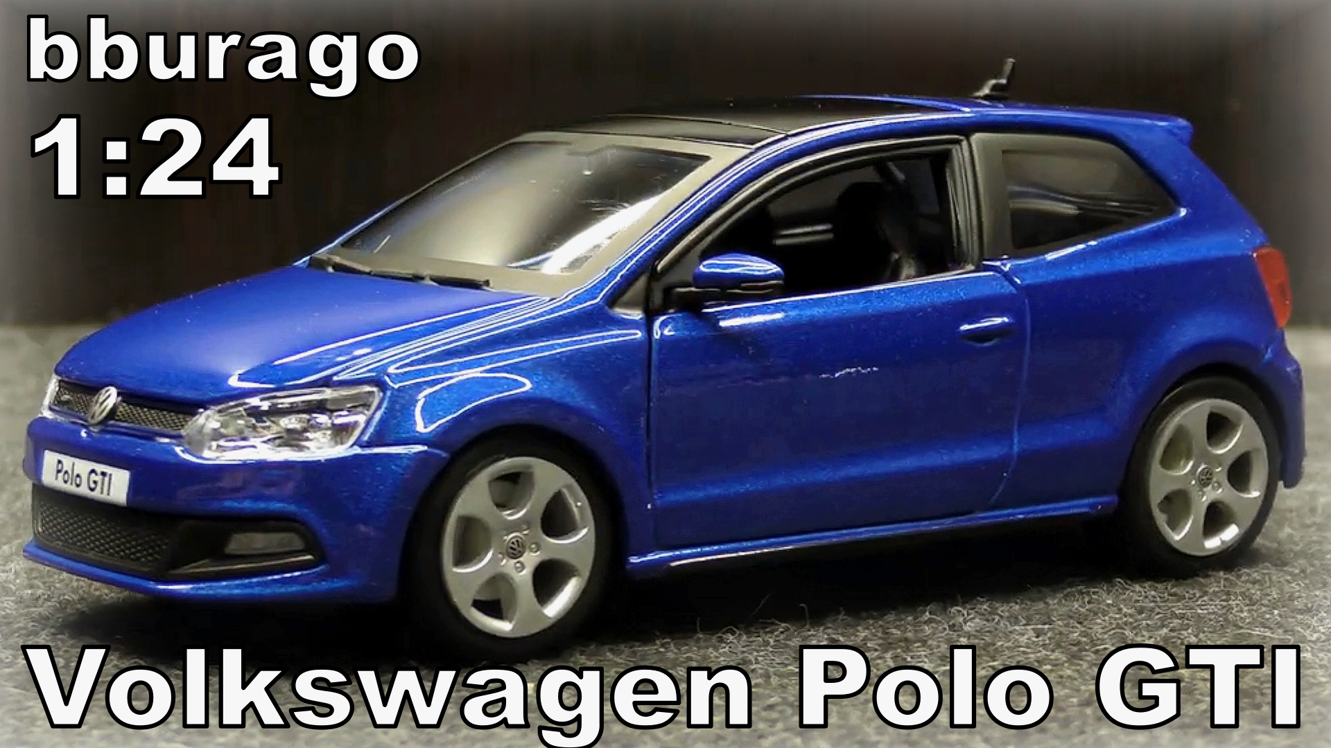 Volkswagen Polo GTI / Металлическая масштабная модель / bburago / Масштаб 1:24