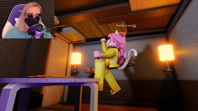 МЫ С ЛАНОЙ НАКОНЕЦ ПЕРЕЖИЛИ НОЧЬ В ИКЕЕ? Roblox SCP-3008