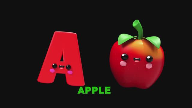 ABC Song - A to Z Nursery Rhymes by Baby Fruit Dancing Sensory Video 21.32.12