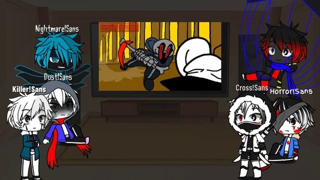 Bad Sanses react to LB! Sans vs VHS Sans