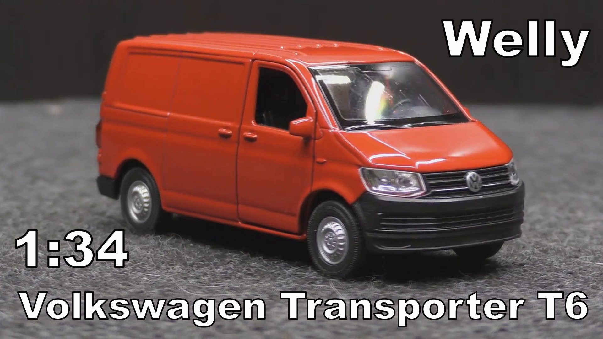 Volkswagen Transporter T6 / Welly / Масштаб 1:34 коллекционная / Масштабная модель автомобиля