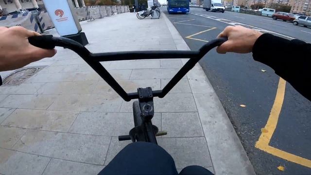 GoPro BMX STREET riding in MOSCOW #4 | Трюки в городе на БМХ от первого лица