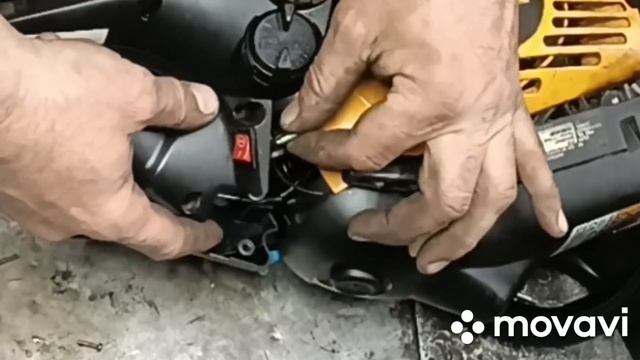 Собираем ручку газа Partner 350S