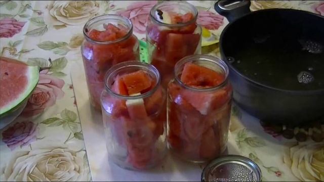 Арбузы.Арбузы консервированные. на зиму сладкие