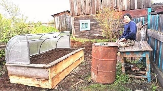 ОГОРОД У БАБУШКИ В ДЕРЕВНЕ.ДЕЛАНМ ПАРНИК ПО НОВОЙ ТЕХНОЛОГИИ