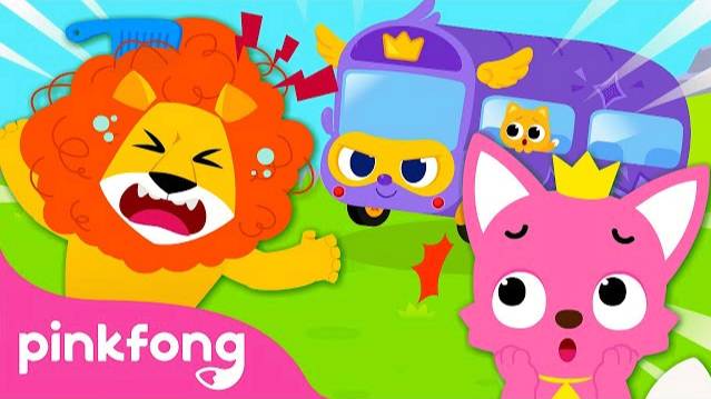 The Wheels on the Super Bus go round and round | Animal Songs of Pinkfong Ninimo | Pinkfong Song