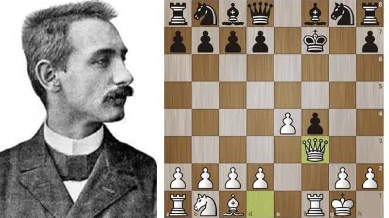 Карл Шлехтер ЖЕРТВУЕТ две фигуры в ДЕБЮТЕ! Гамбит Полерио-Муцио! Шахматы.