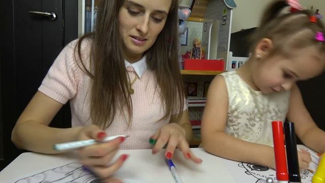 ЧЕЛЛЕНДЖ Три Маркера Алина против мамы  3 marker challenge kids edition Играем вместе
