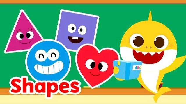 Shape Songs for kids | Learn shapes and numbers | 15-Minute Learning with Baby Shark