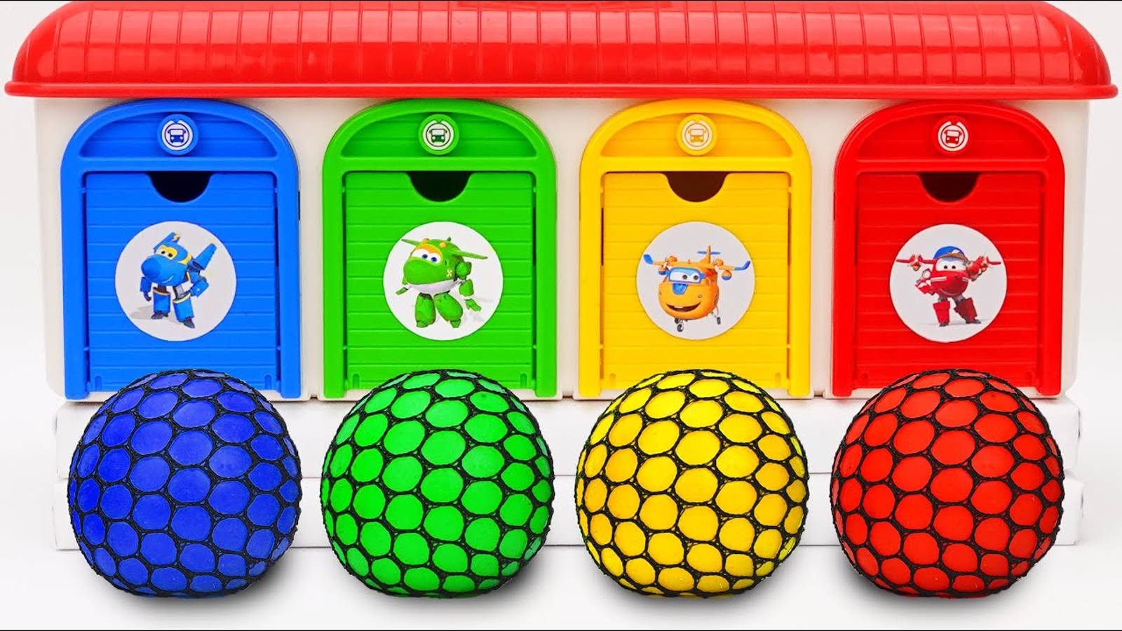 Первые игрушки для малышей. Разноцветный гараж. Звуки АСМР. Игрушки