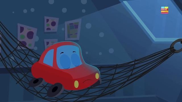 Little Red Car Rhymes - Run Little Red Car Run ! Little Red Car And The Haunted House Monster Truck