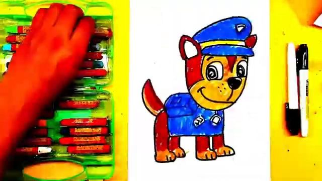 Рисуем Щенков из мультика Щенячий патруль - РыбаКит папа рисует