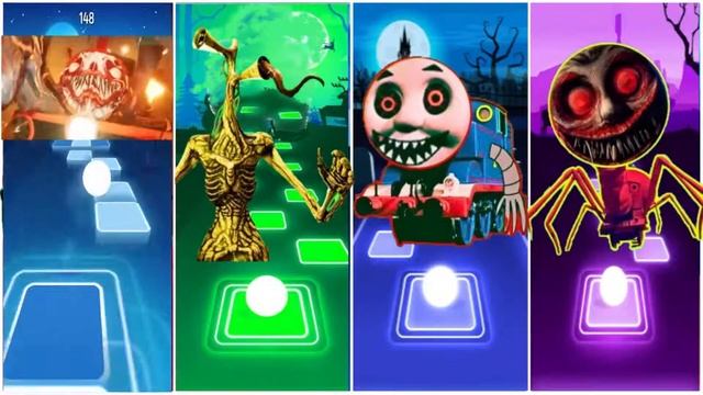 Evil Thomas Train 🌟 Scary Tom Thomas 🌟 Choo Choo Charles 🌟 Spider Thomas ⚡ Tiles Hop EDM Rush!