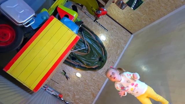 Настя играет на необычной площадке для детей Nastya pretend play at the indoor playground for kids