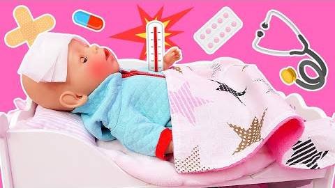 Беби Бон Эмили на приеме у врача 😷👩⚕️🌡️ Игры для детей в больничку – лечим игрушки!