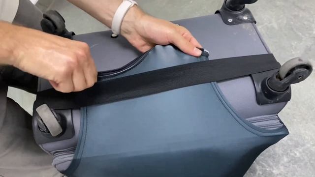 Инструкция, как надеть чехол на чемодан