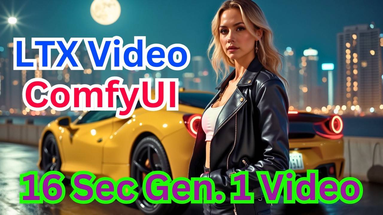 LTX Video в ComfyUI - самая быстрая видеомодель AI с локальным запуском - Учебное руководство.