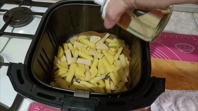 КАРТОШКА "А-ЛЯ ФРИ" В АЭРОГРИЛЕ