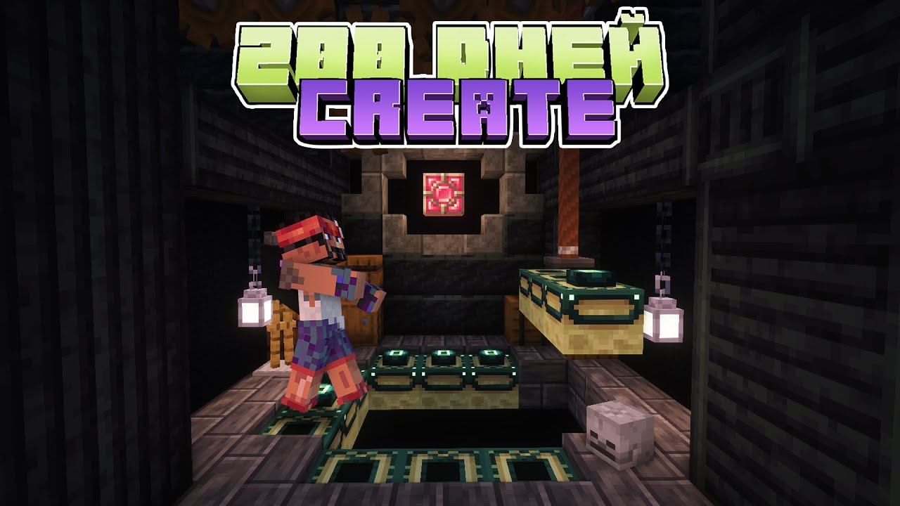 200 дней ПРАВИЛЬНОГО ВЫЖИВАНИЯ с модом CREATE