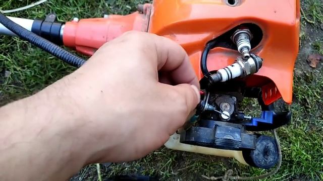не заводится бензокосилка, нашли причину