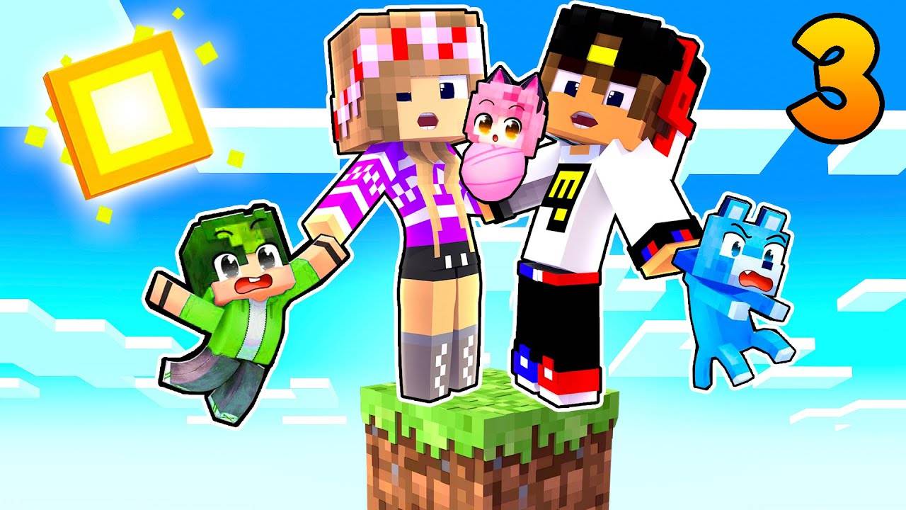 100 ДНЕЙ ВЫЖИВАНИЕ НА ОДНОМ БЛОКЕ 3 в МАЙНКРАФТ НУБ И ПРО ВИДЕО ТРОЛЛИНГ MINECRAFT Челлендж Евгенбро