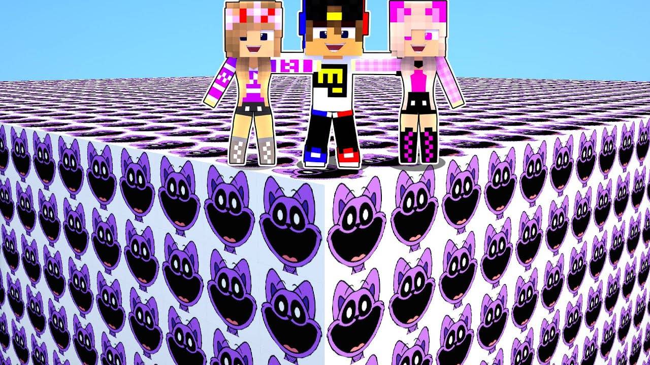 ЛАКИ БЛОК КЭТНАП ПОППИ ПЛЕЙТАЙМ в МАЙНКРАФТ НУБ И ПРО ВИДЕО ТРОЛИНГ MINECRAFT CATNAP Евгенбро