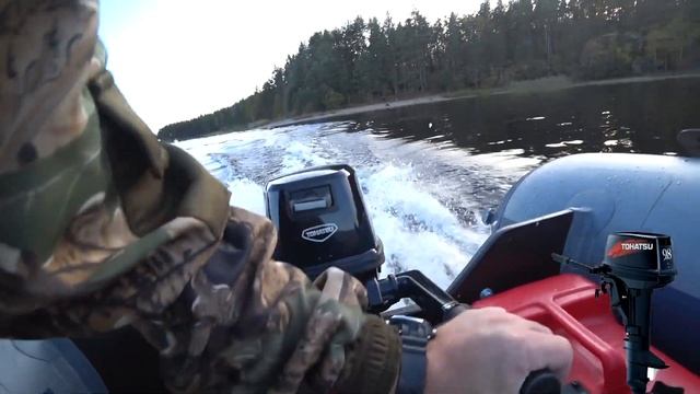 Катамаран Флагман 420, тесты на волне и с моторами 15, 9.8 и 5 сил