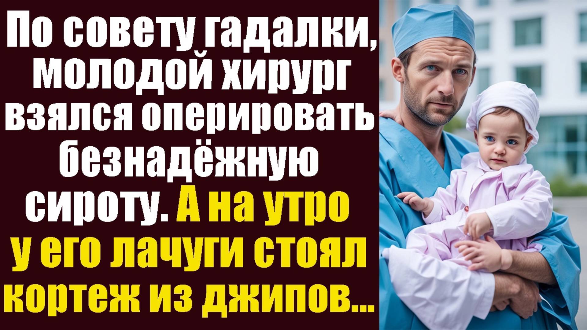 По совету гадалки, молодой хирург взялся оперировать безнадёжную сироту. А на утро у его лачуги...