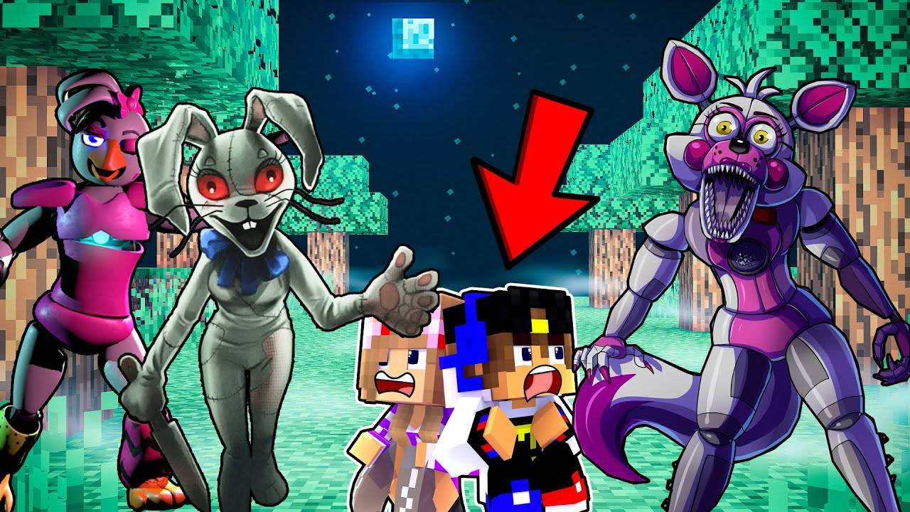 ВСЕ ВИДЫ АНИМАТРОНИКОВ ФНАФ в МАЙНКРАФТ ! ДЕВУШКА НУБ И ПРО ВИДЕО ТРОЛЛИНГ MINECRAFT FNAF Евгенбро