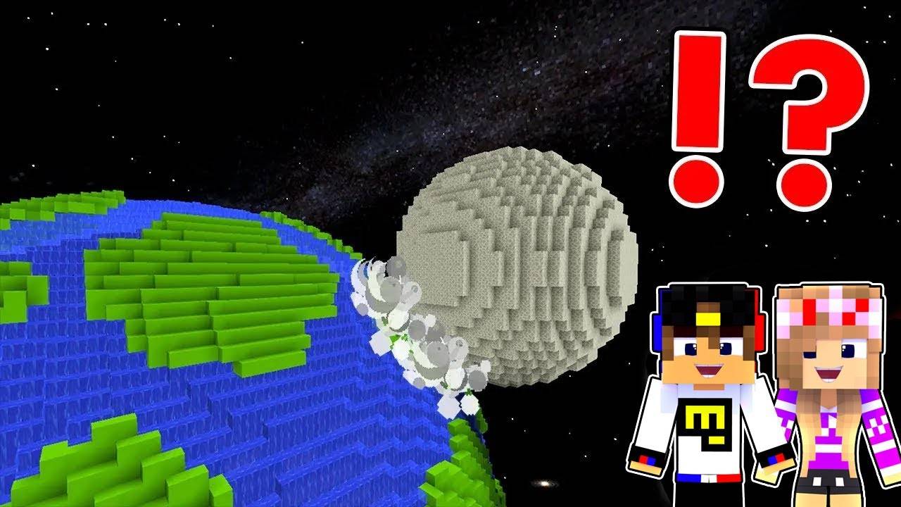 ЛУНА ПАДАЕТ НА ЗЕМЛЮ в МАЙНКРАФТ ! НУБ И ПРО ВИДЕО ТРОЛЛИНГ MINECRAFT Евгенбро