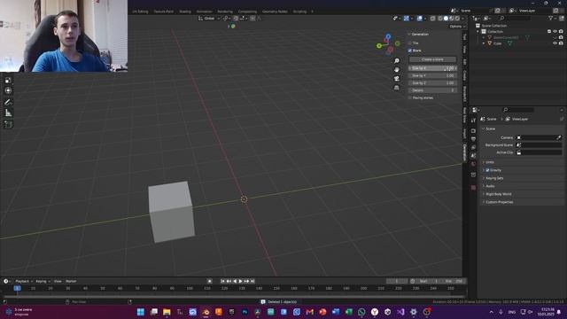 «Paving Stones»: генератор брусчатки (аддон) для Blender 3D (версия 1)