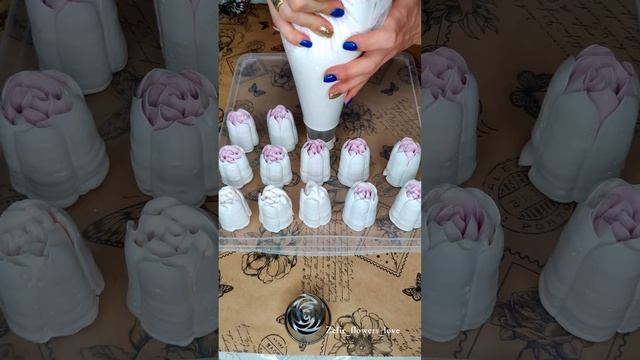 Мастер класс по Зефирным тюльпанам. Обучение Зефирные тюльпаны.
