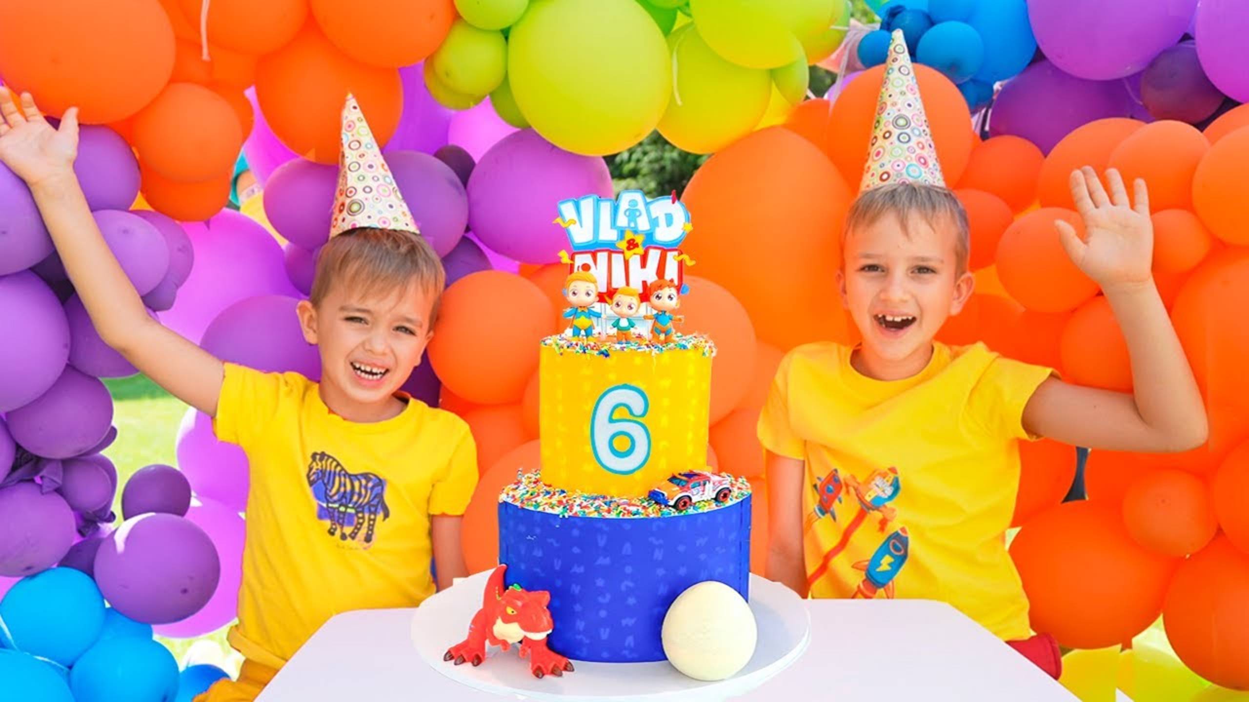 Влад и Никита. День Рождения Никиты! 6 лет
