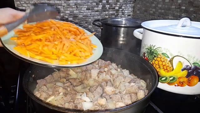 ГУЛЯШ ИЗ ИНДЕЙКИ!!!ВКУСНЫЙ ГУЛЯШ!!!УЖИН!!!
