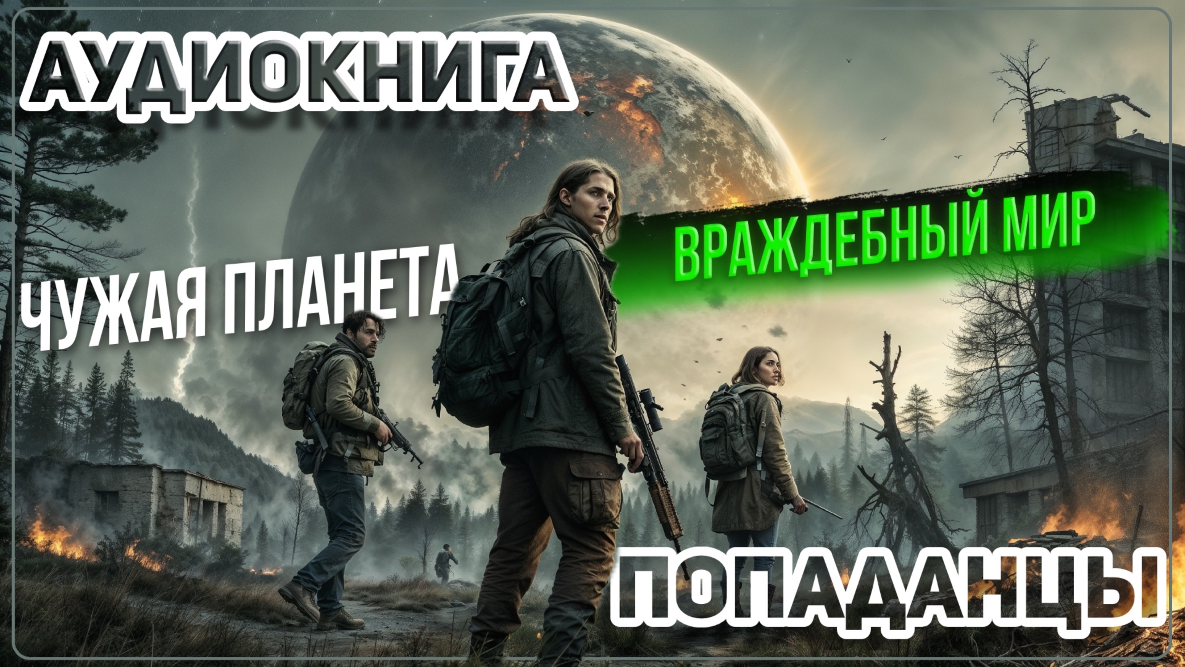 Аудио книга. Чужие расы и смертельная опасность! Постапокалиптический ужас!